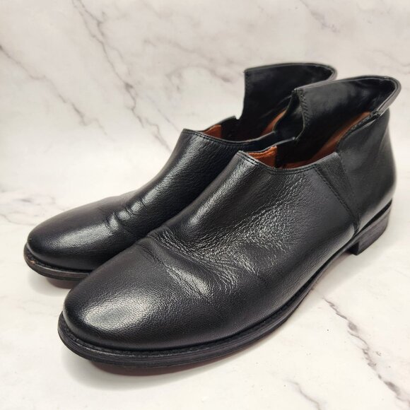 Gentle Souls Kenneth Cole Good Change Black Leather Booties Loafers Women's 9.5 - Picture 1 of 9